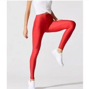 Alo Yoga High-Waist Airlift Leggings Scarlet Hi-Rise Waisted Skinny Pants Tights